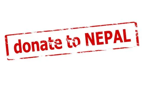 Donate to Nepal Stock Illustration