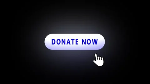 Donate Now Button Clicking Animation on Black Background 動画素材 321657847