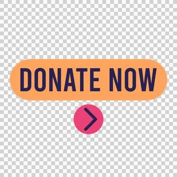 Donate Now Button Design Template Stock Illustration