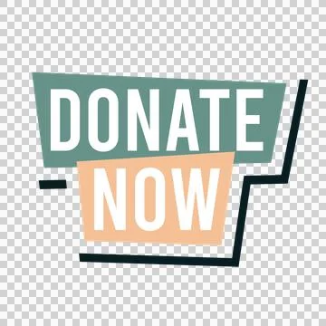 Donate Now Button Design Template Stock Illustration
