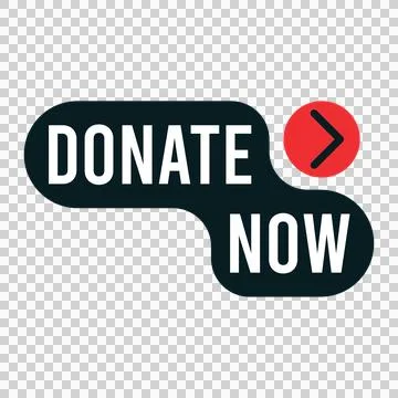 Donate Now Button Design Template Stock Illustration