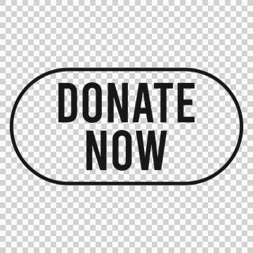 Donate Now Button Design Template Stock Illustration