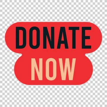 Donate Now Button Design Template Stock Illustration