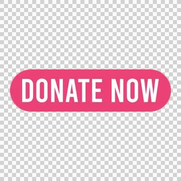 Donate Now Button Design Template Stock Illustration