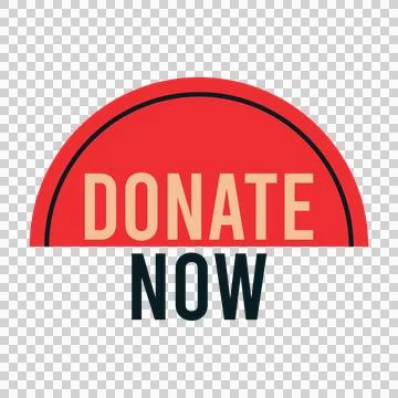Donate Now Button Design Template Stock Illustration