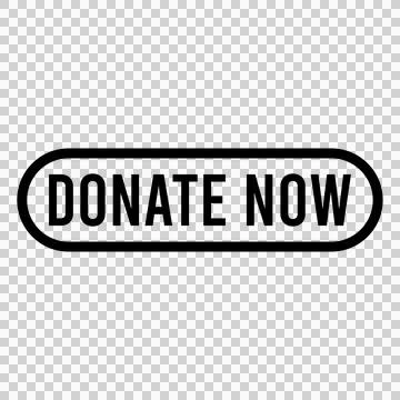 Donate Now Button Design Template Stock Illustration