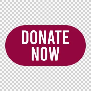 Donate Now Button Design Template Stock Illustration