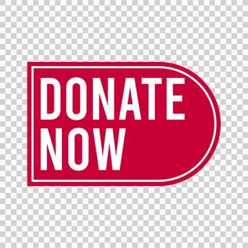 Donate Now Button Design Template Stock Illustration