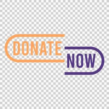 Donate Now Button Design Template Stock Illustration