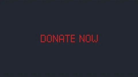 Donate now button with matte. Great for your Stock Footage 134509307