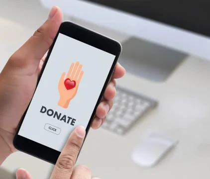 DONATE NOW Give Help Donation Support Provide health care Stock Photos