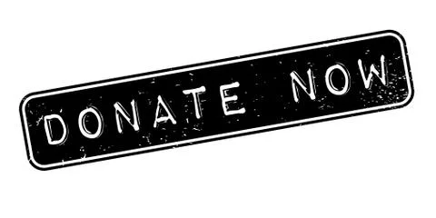 Donate Now rubber stamp Stock Illustration
