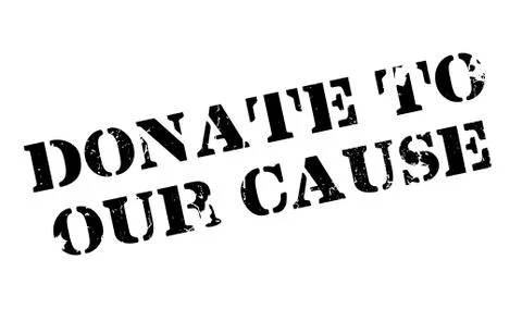 Donate To Our Cause rubber stamp Stock-Illustration