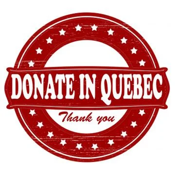 Donate in Quebec Illustrazione stock