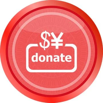 Donate sign icon. Dollar usd and yen symbol Stock Illustration