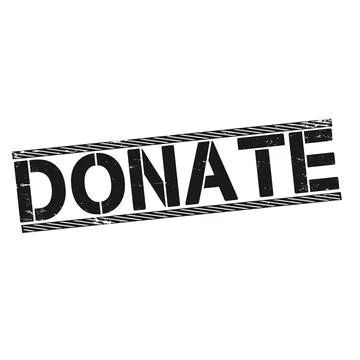 Donate square stamp. donate grunge sign set Stock Illustration