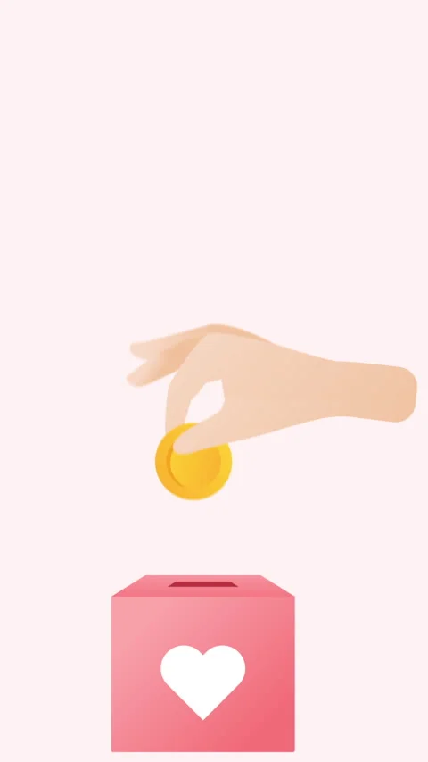 Donate For Supporting Vertical Stock Footage 285845580