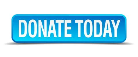 Donate today blue 3d realistic square isolated button Stock Illustration