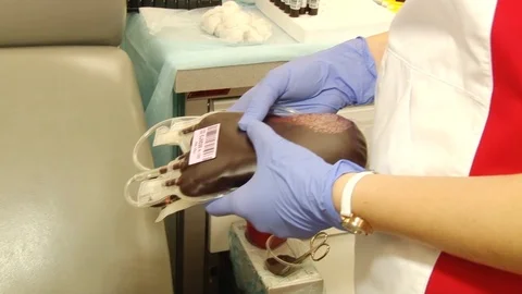 Donated blood Stock Footage 103188630
