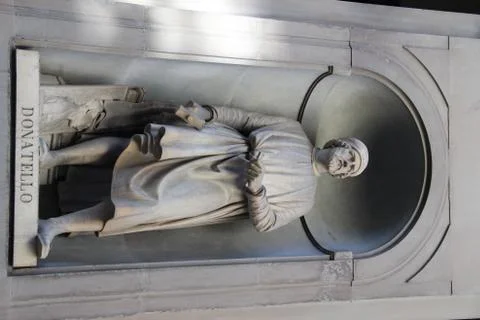 Donatello statue at florence 库存照片