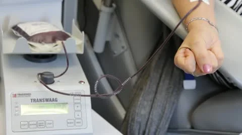 Donating blood Stock Footage 10861543