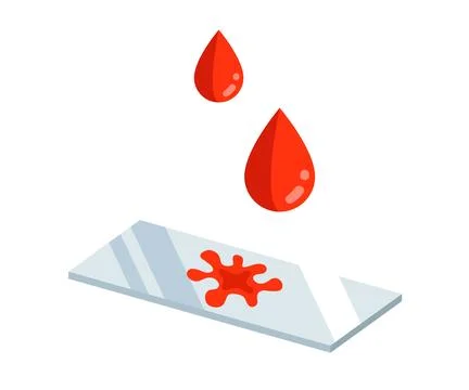 Donating blood for testing. イラスト素材