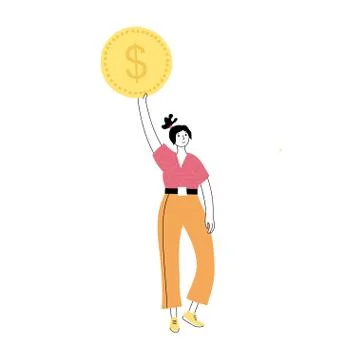 Donation and financing Stock Illustration