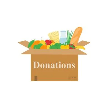 Donation box Illustrazione stock