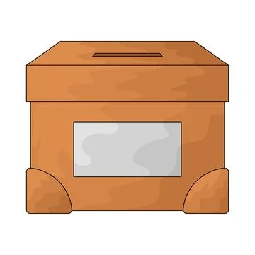 Donation Box illustration Stock Illustration