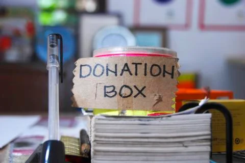 Donation box Stock Photos