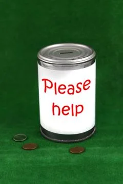 Donation can Stock Photos