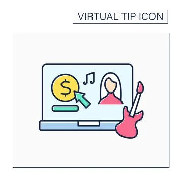 Donation color icon Stock Illustration
