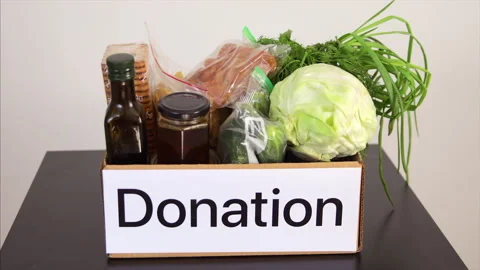 Donation concept. Donation box camera moves. Shot in 4k resolution Stock-Footage 130322004