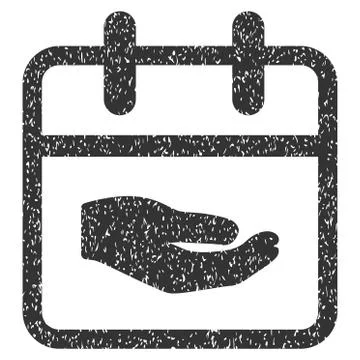 Donation Day Grainy Texture Icon Illustrazione stock