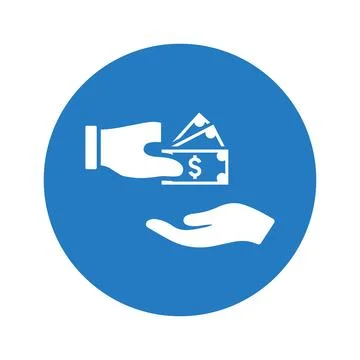 Donations, give, pay icon. Stock Illustration
