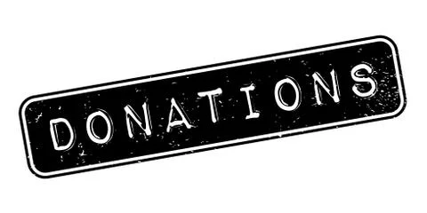 Donations rubber stamp Stock Illustration