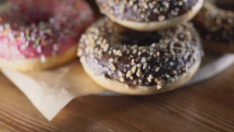 Donats to up Stock Footage 102067519