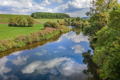 Donau bei Donaueschingen, Ortsteil Pfohren, Deutschland,  Baden-Wuerttember Stock Photo #227975735