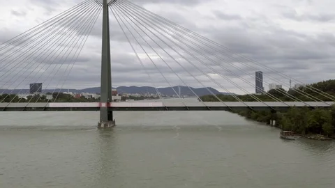 Donaustadtbrucke Stock Footage 116192761
