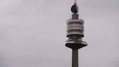 Donauturm Tilme lapse close Stock Footage 114773939