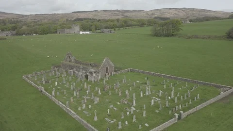 Done Aerial of Skipness Chapel Vidéo 113632849