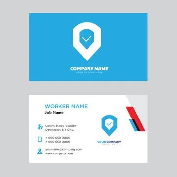 Done business card design Stock Illustration
