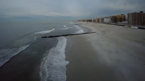 Done flying over beach Stock Footage 97746510