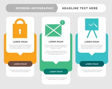 Done,  , locked infographic Stock Illustration