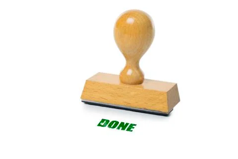 Done Rubber Stamp Stock Photos