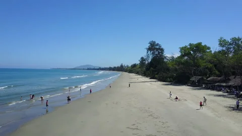 Done view beach on sunny day 库存影片 148077108