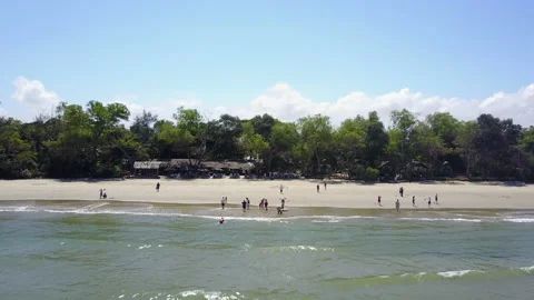Done view beach on sunny day 库存影片 148077154