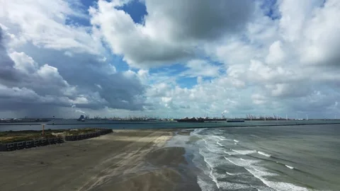 Done view hoek van holland static 스톡 동영상 342938267