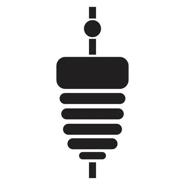 Doner Kebab icon vector design template in black color isolated sign on white Stock Illustration