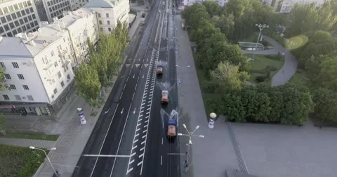 Donetsk city from the drone view Stock Footage 65758830